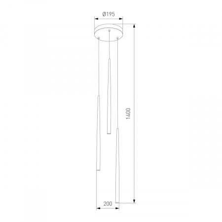 Подвесная люстра TK Lighting 10117 Piano